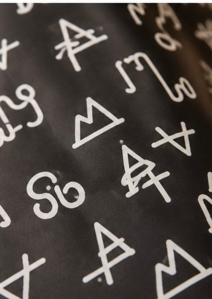 Black Brand Wrapping Paper