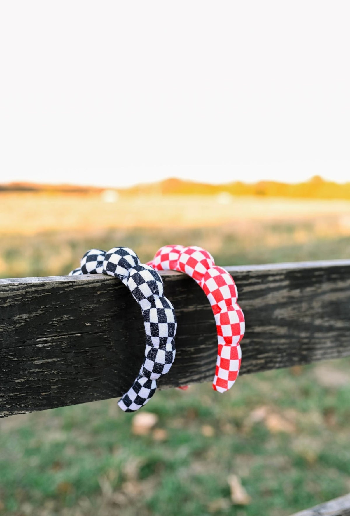 Checkerboard “Get Ready With Me” Headband