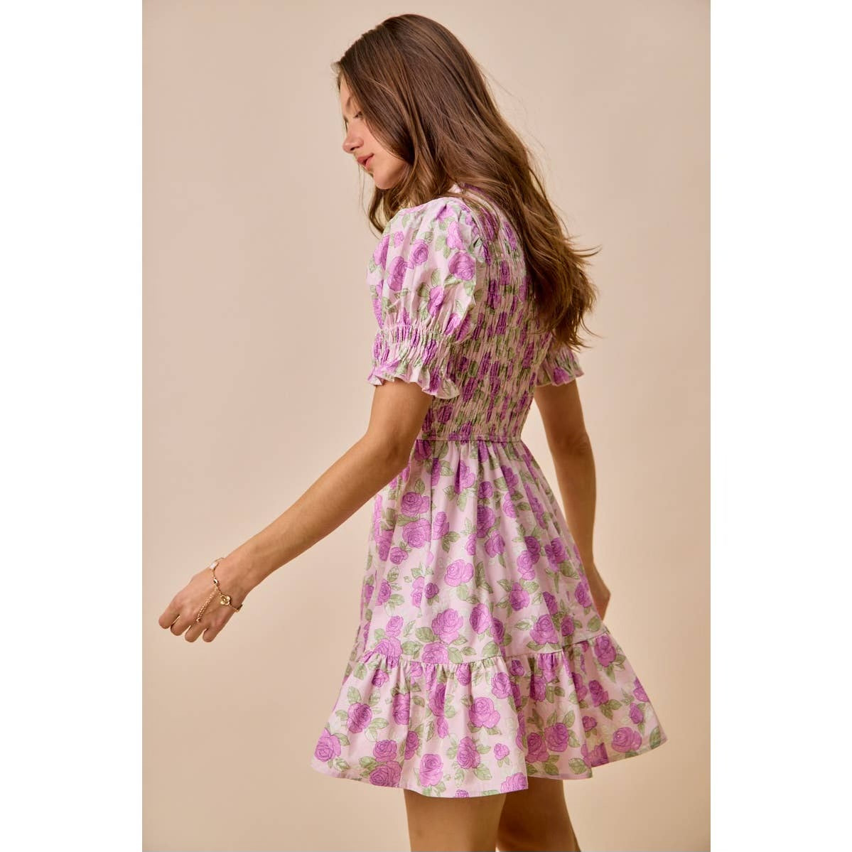 Purple Floral Dress