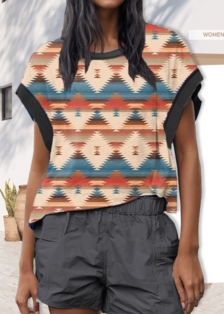 Aztec Cross-Back Shirt