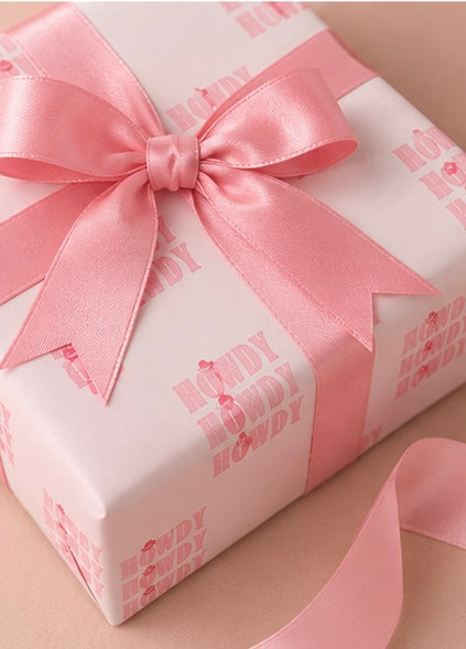 Pink Howdy Wrapping Paper