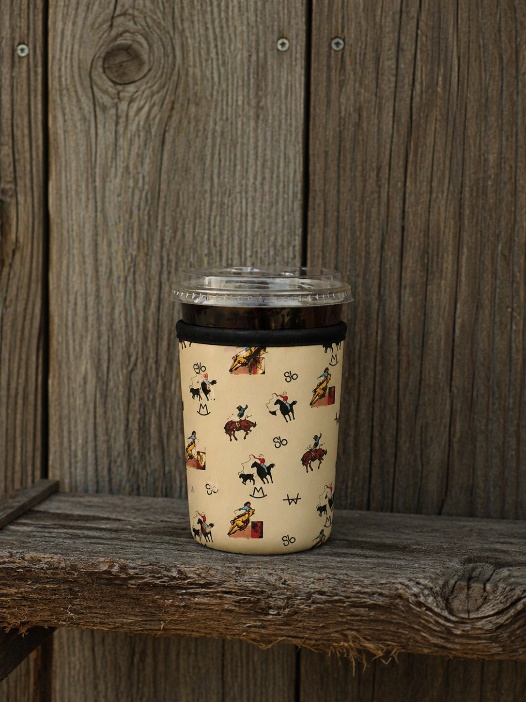 Vintage Cowboy Drink Sleeve Cozy