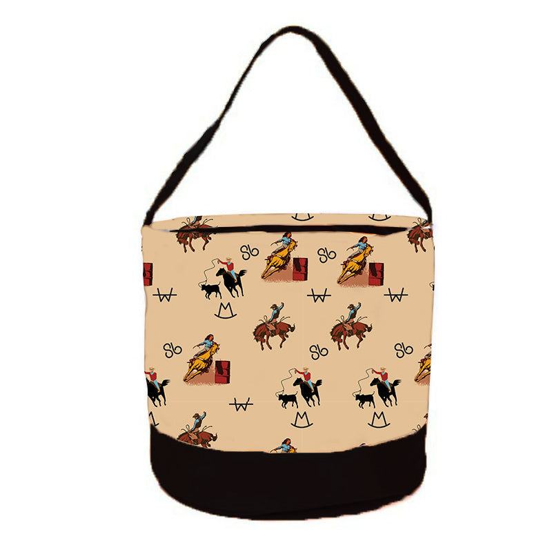 Vintage Cowboy Halloween Trick or Treat Bucket