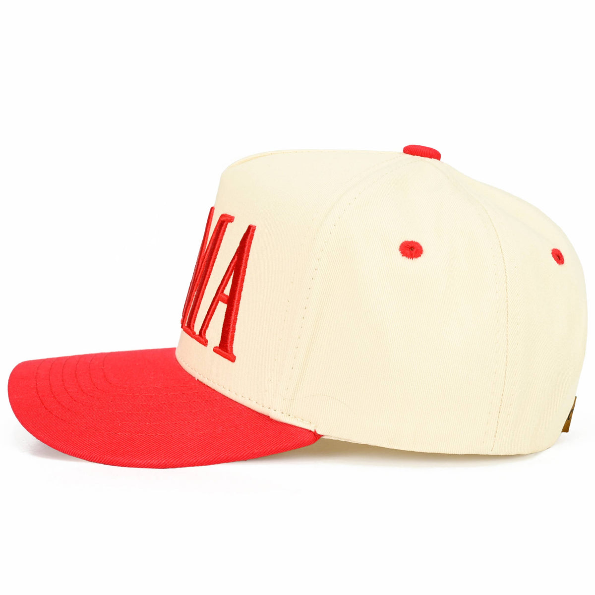 C.C MAMA Letter embroidered Snapback Trucker Hat: Navy