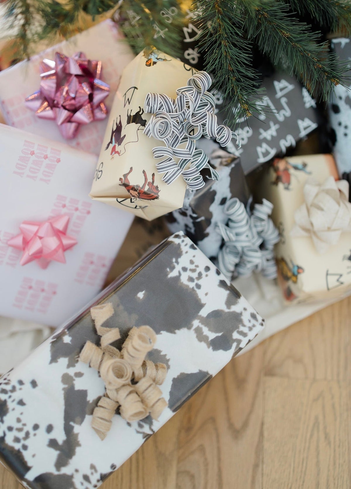 Brown Cowhide Wrapping Paper