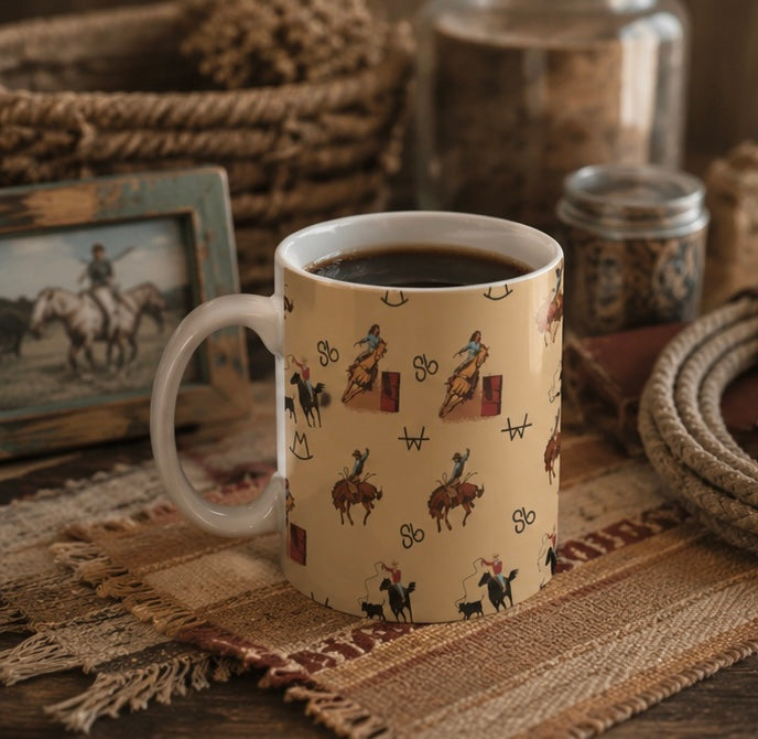 Vintage Cowboy Mug