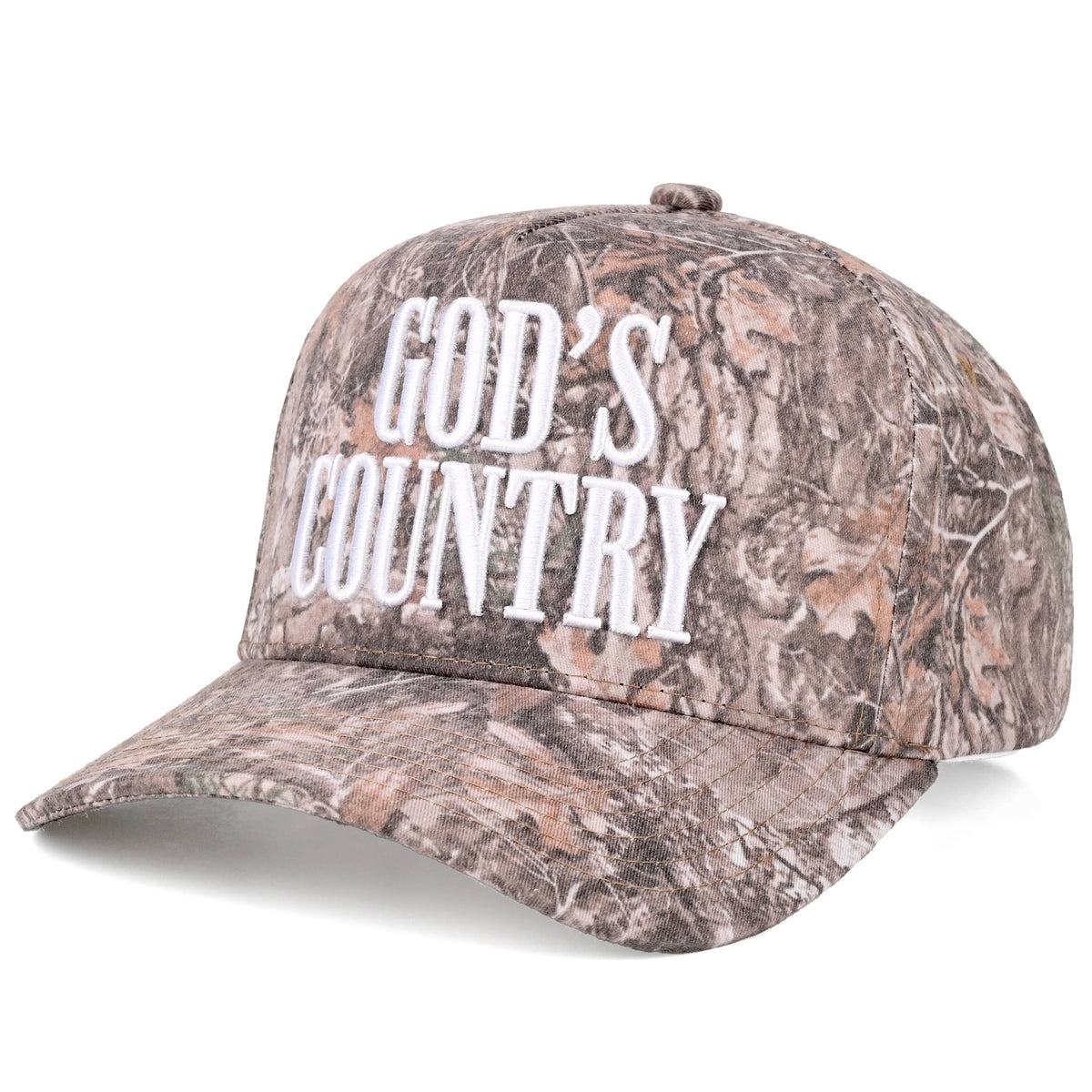 C.C GOD'S COUNTRY Letter on Two Tone Trucker Hat: DKM2