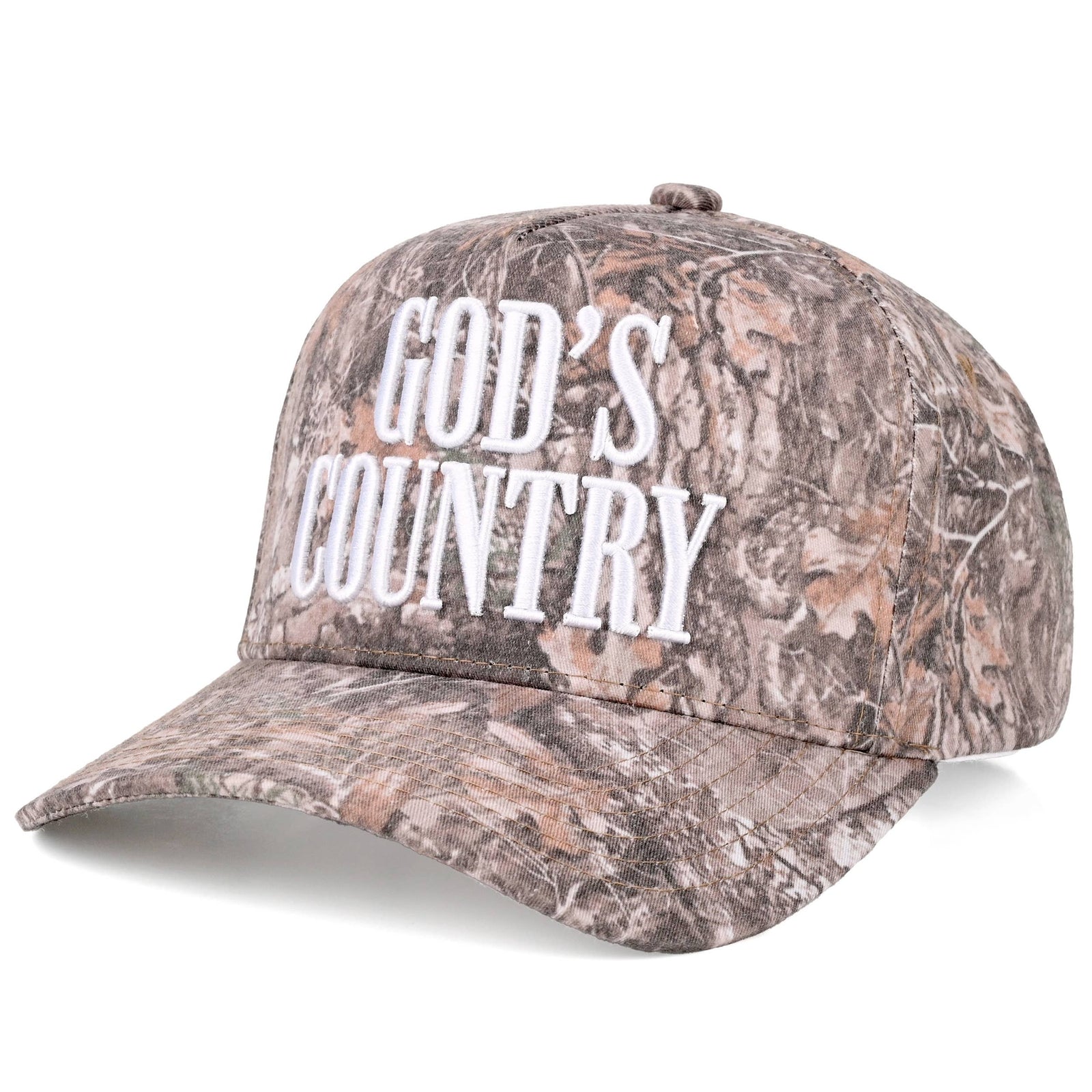 C.C GOD'S COUNTRY Letter on Two Tone Trucker Hat: DKM2