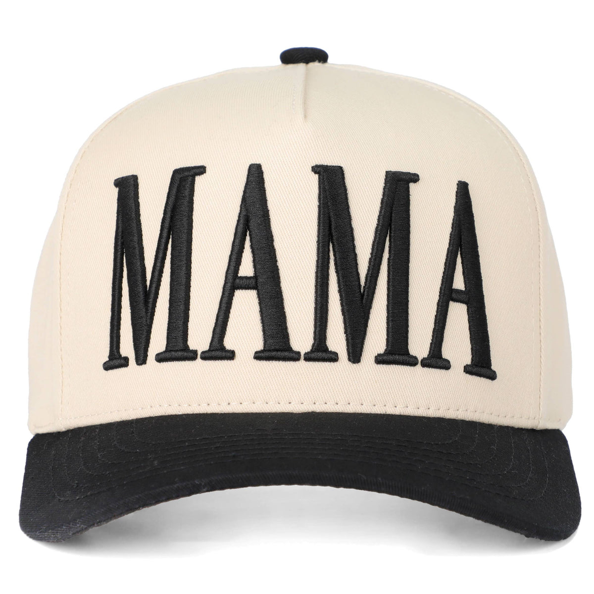 C.C MAMA Letter embroidered Snapback Trucker Hat: Navy