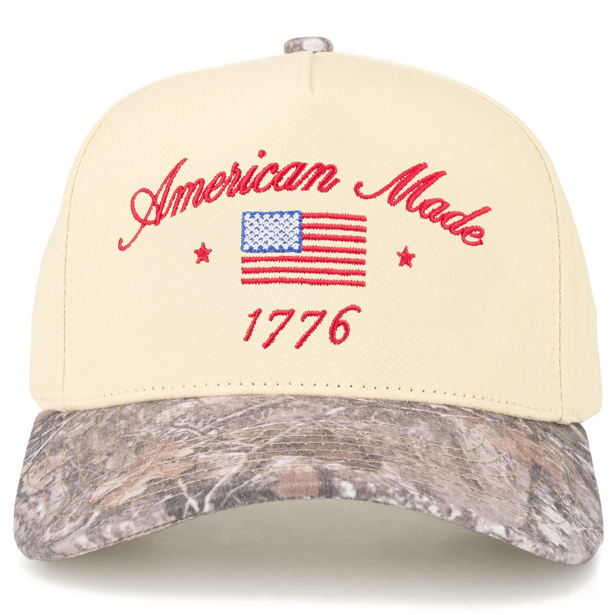 C.C AMERICAN MADE 1776 Letter on Two Tone Trucker Hat: DKM