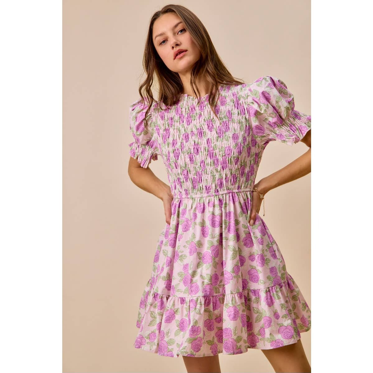Purple Floral Dress