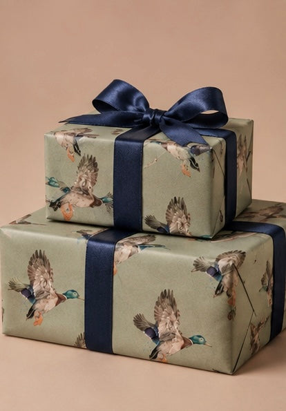 Green Duck Wrapping Paper