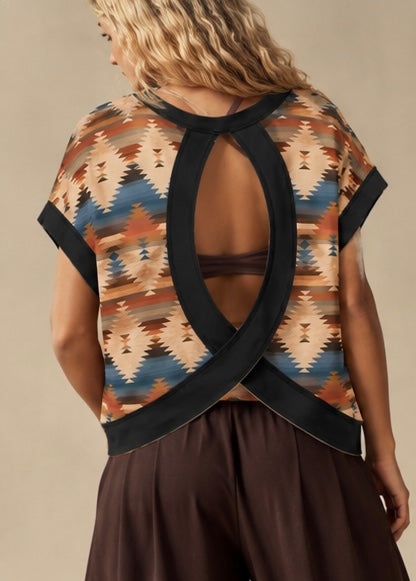 Aztec Cross-Back Shirt