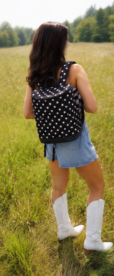 Polka Dot Backpack Cooler