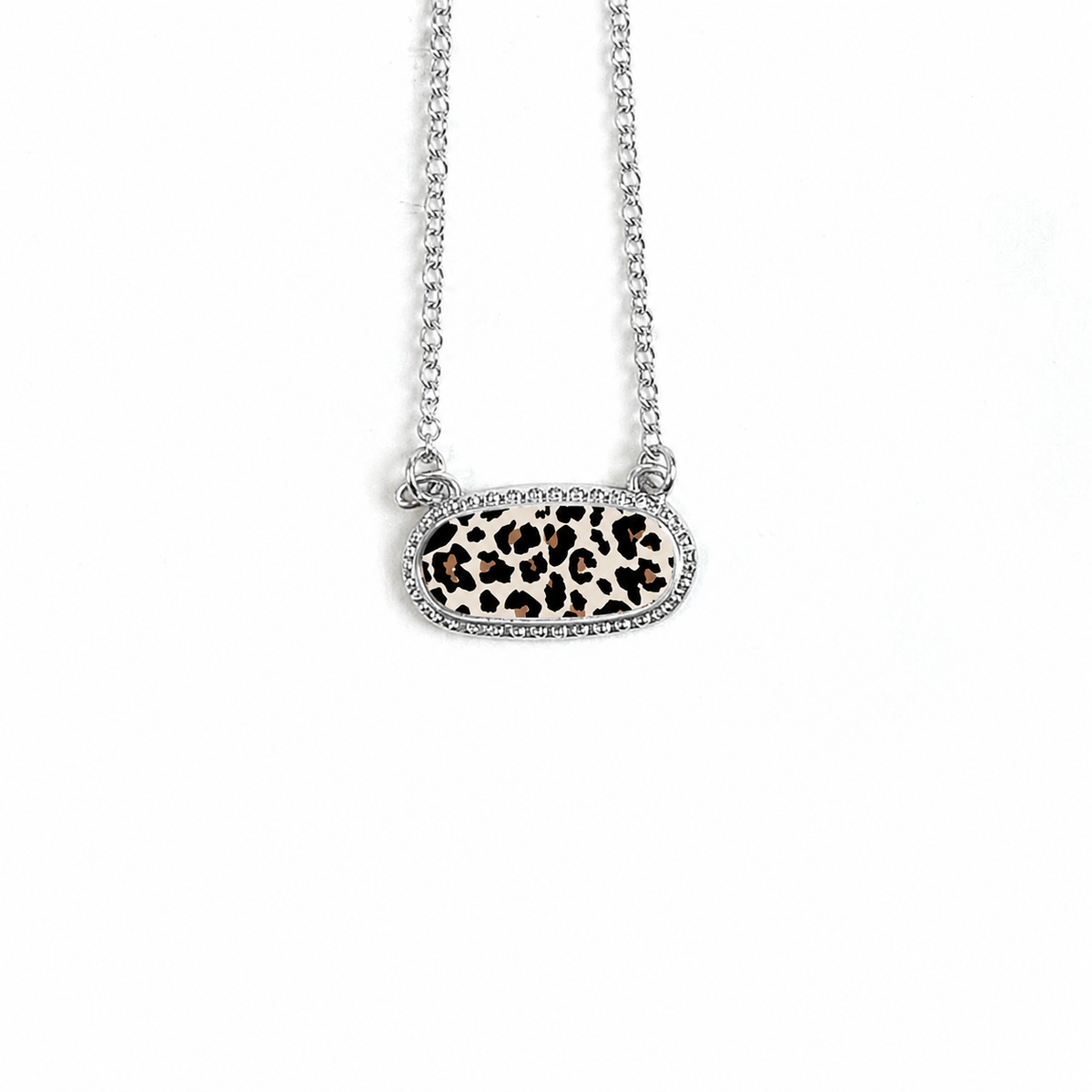 Silver Leopard Necklace