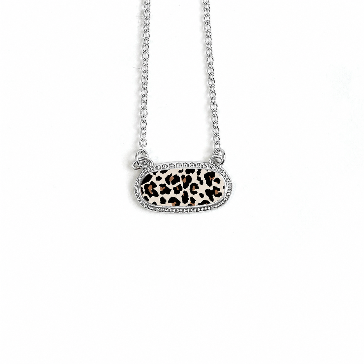 Silver Leopard Necklace