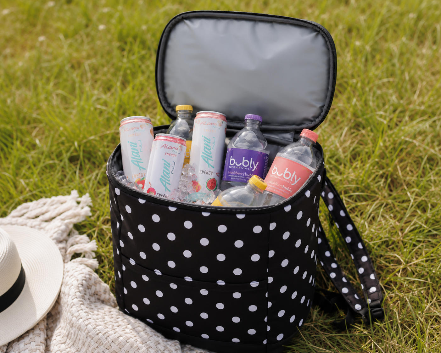 Polka Dot Backpack Cooler