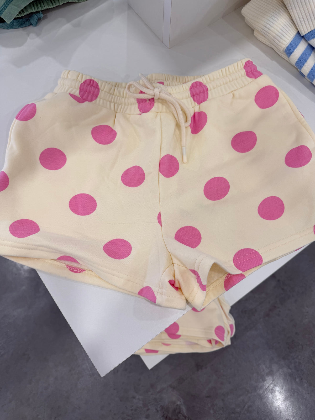 Pink and Yellow Polka Dot Shorts