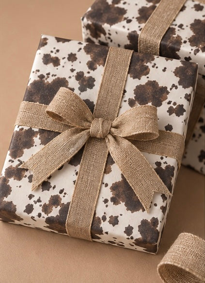 Brown Cowhide Wrapping Paper