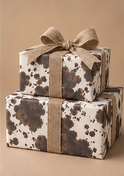 Brown Cowhide Wrapping Paper