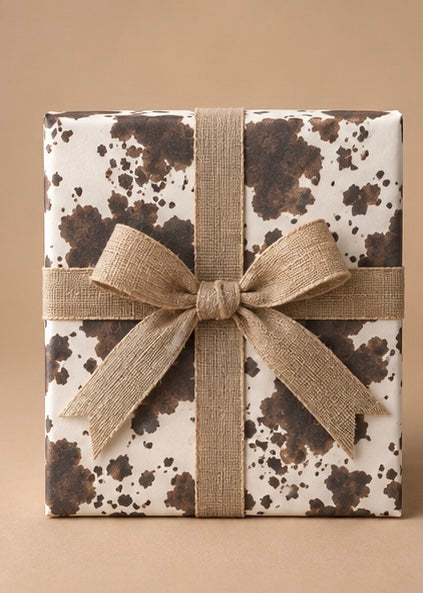Brown Cowhide Wrapping Paper