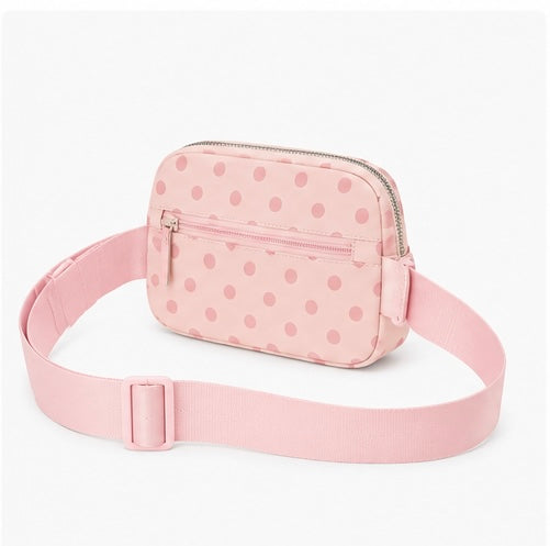 Pink Polka Dot Crossbody Bag
