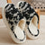 Black Cowhide Slippers One Size