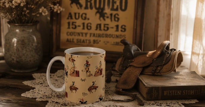 Vintage Cowboy Mug