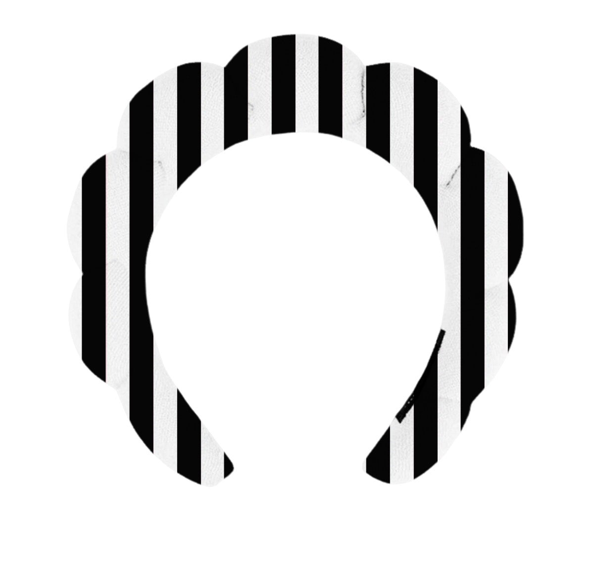 Black Striped “Get Ready With Me” Headband