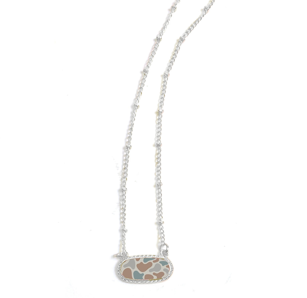 Silver Camo Necklace