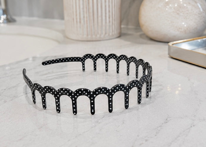 Polka Dot Zig-Zag Headband