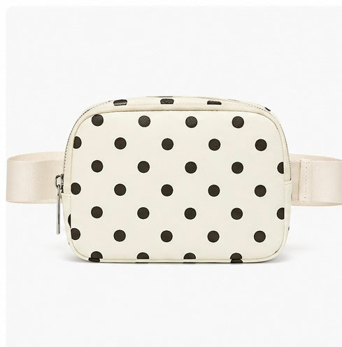 Cream Polka Dot Crossbody Bag