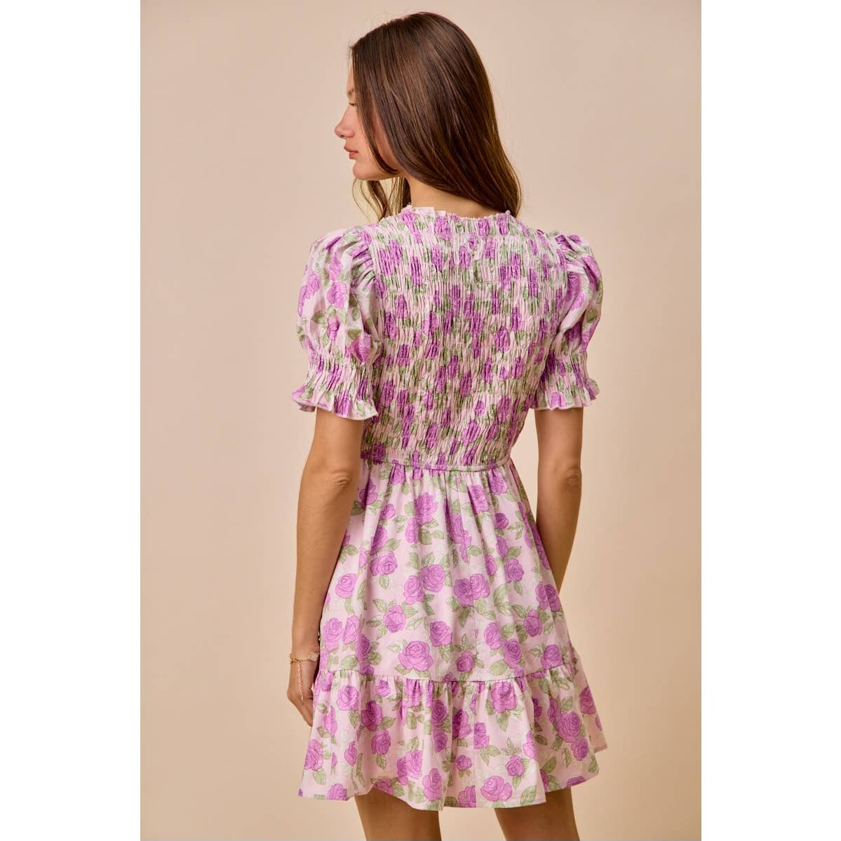 Purple Floral Dress