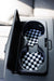 Checkerboard Black & White Car Coasters 2-Pack