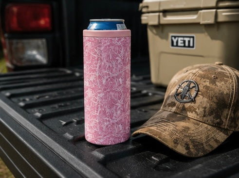 Pink Camo Hard Cooling Can