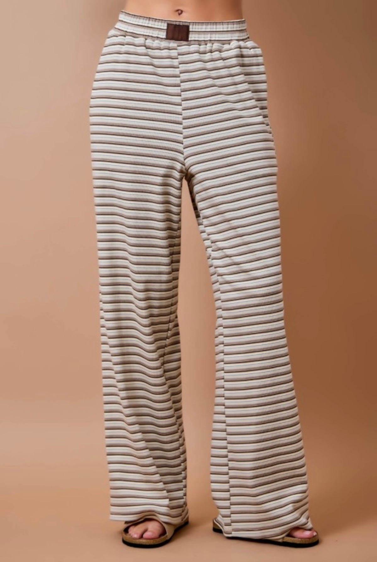 Stripe Ribbed Pants