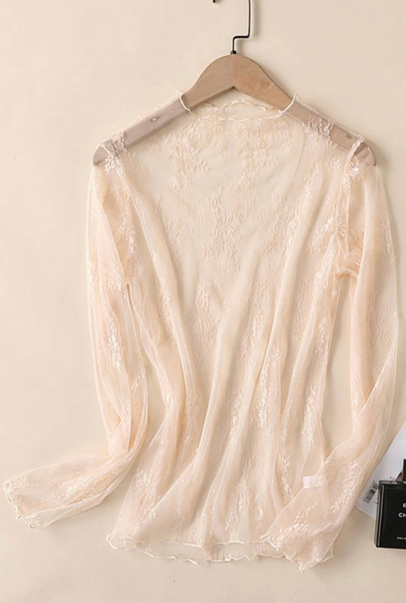Cream Lace Top