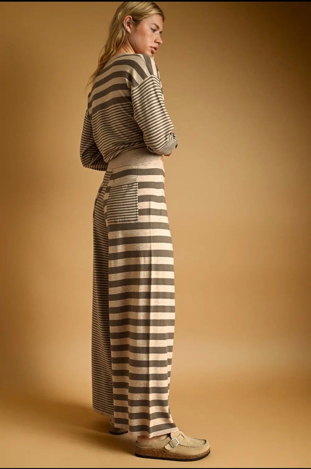Multi Stripe Pattern Lounge Pants