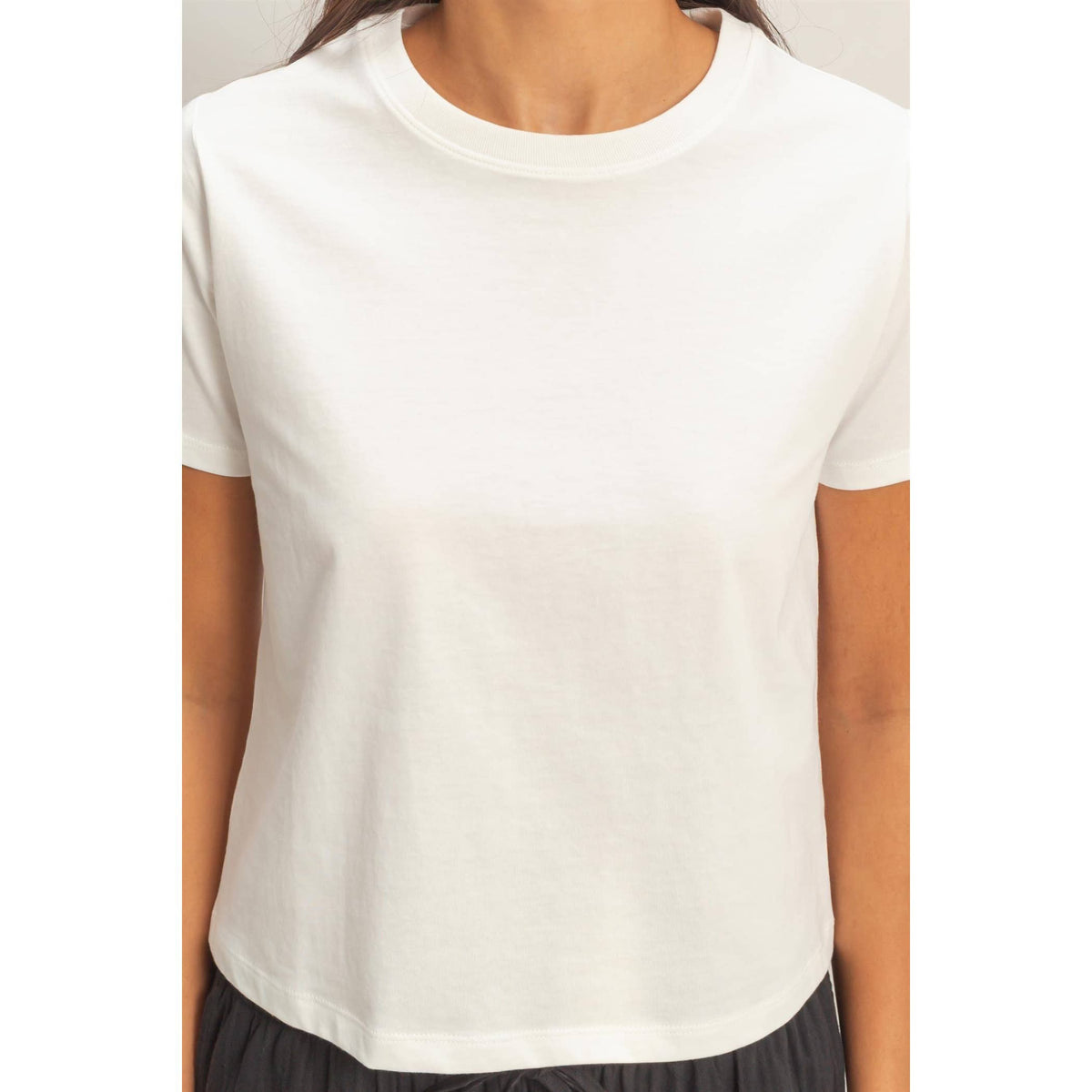 White Crew Neck