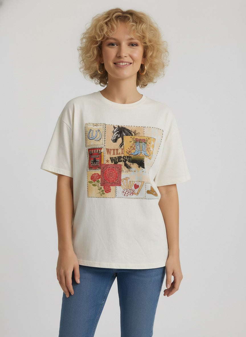 Cowboy Stamp Graphic Tee