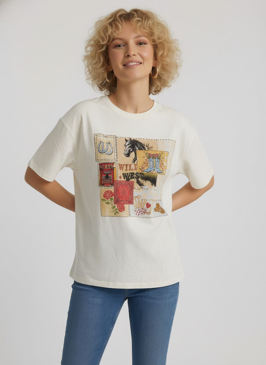 Cowboy Stamp Graphic Tee