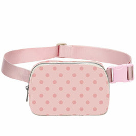 Pink Polka Dot Crossbody Bag