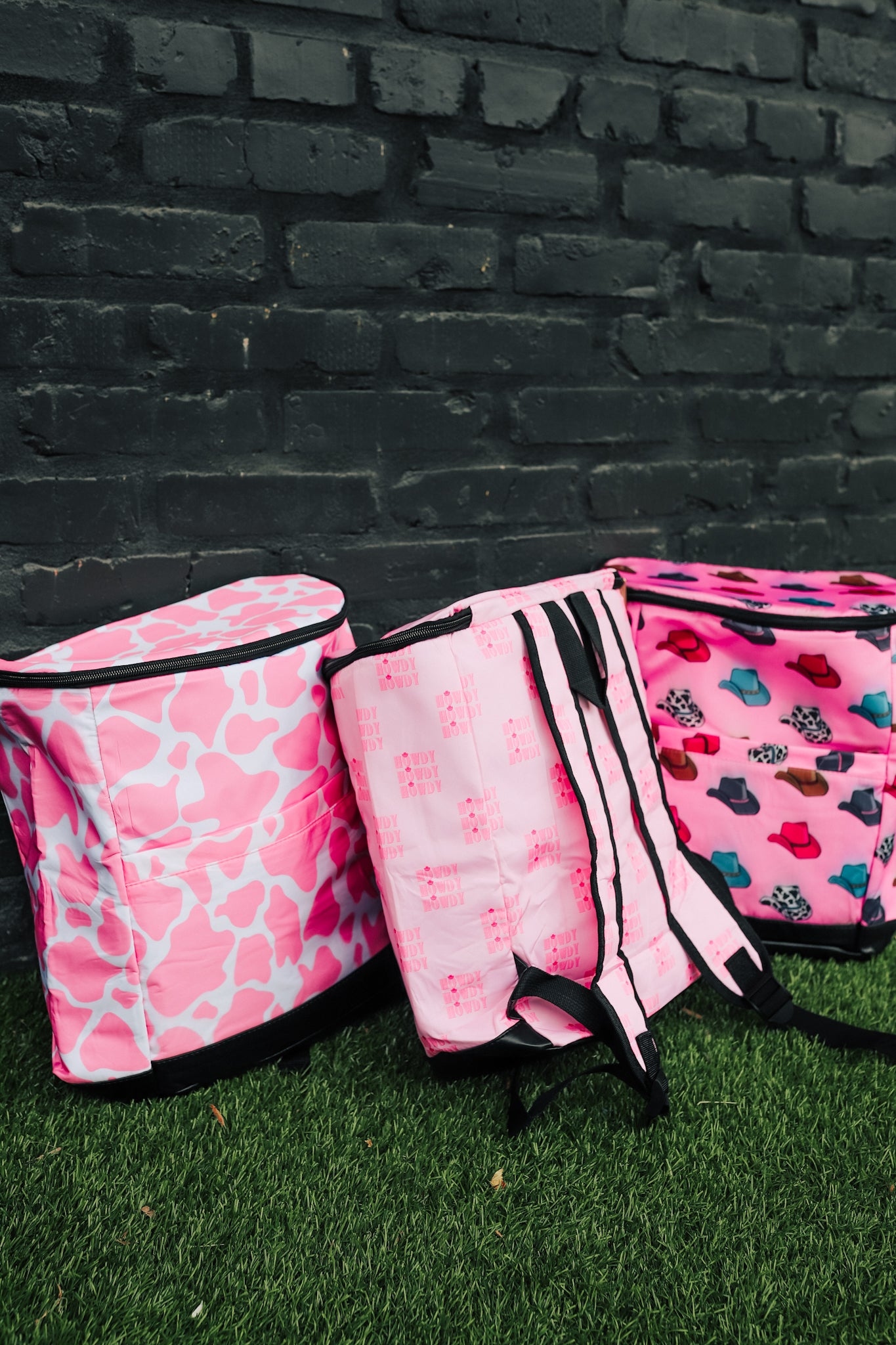 Pink Howdy Backpack Cooler
