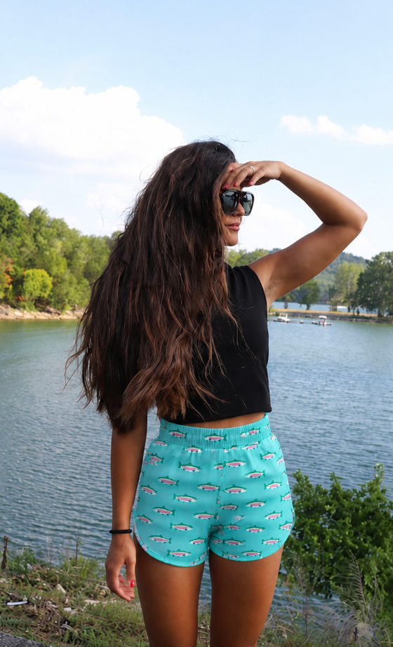 Blue Rainbow Trout Shorts