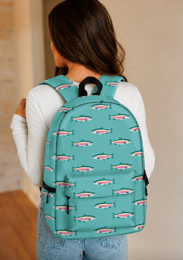 Blue Rainbow Trout Backpack