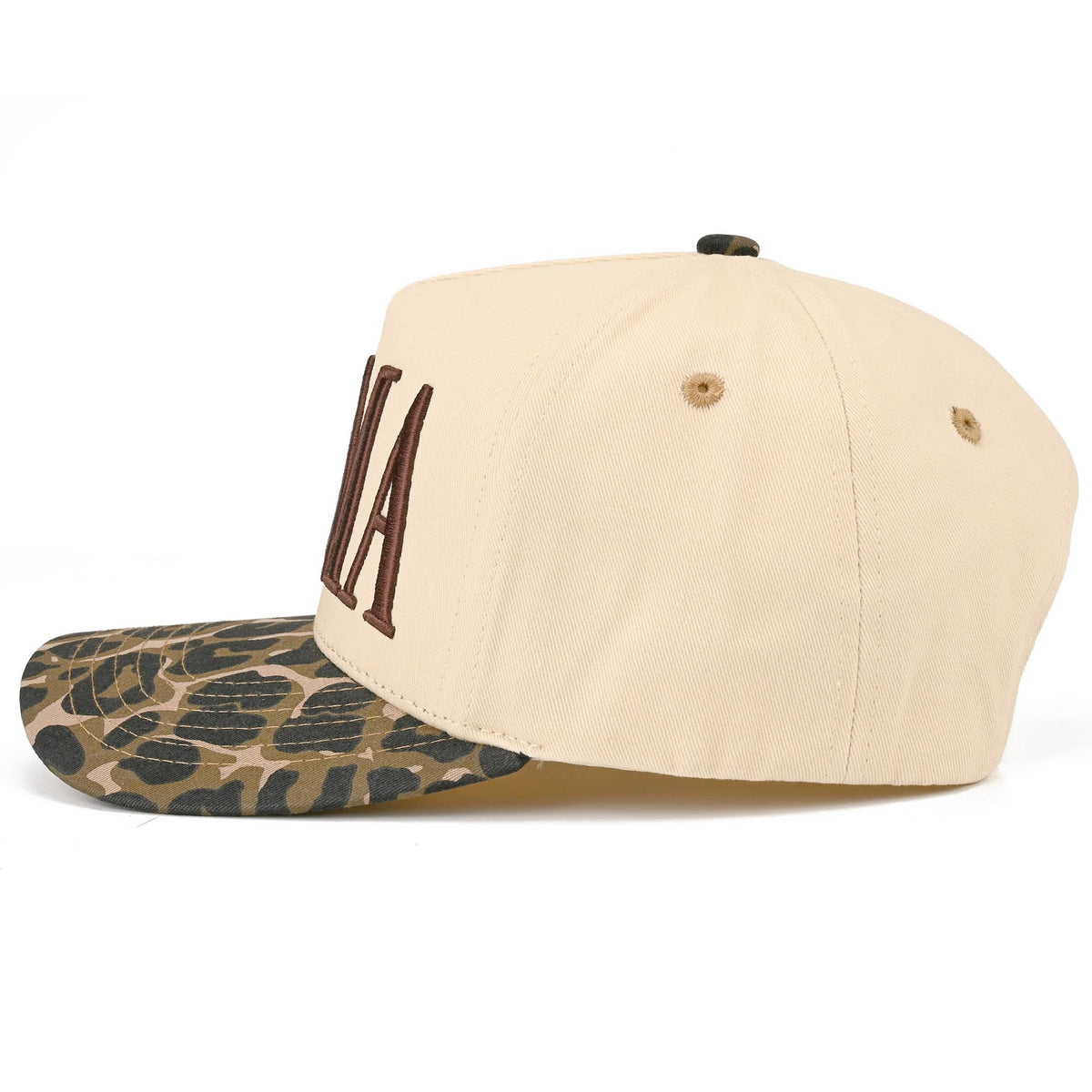 C.C MAMA Letter embroidered Snapback Trucker Hat: Navy