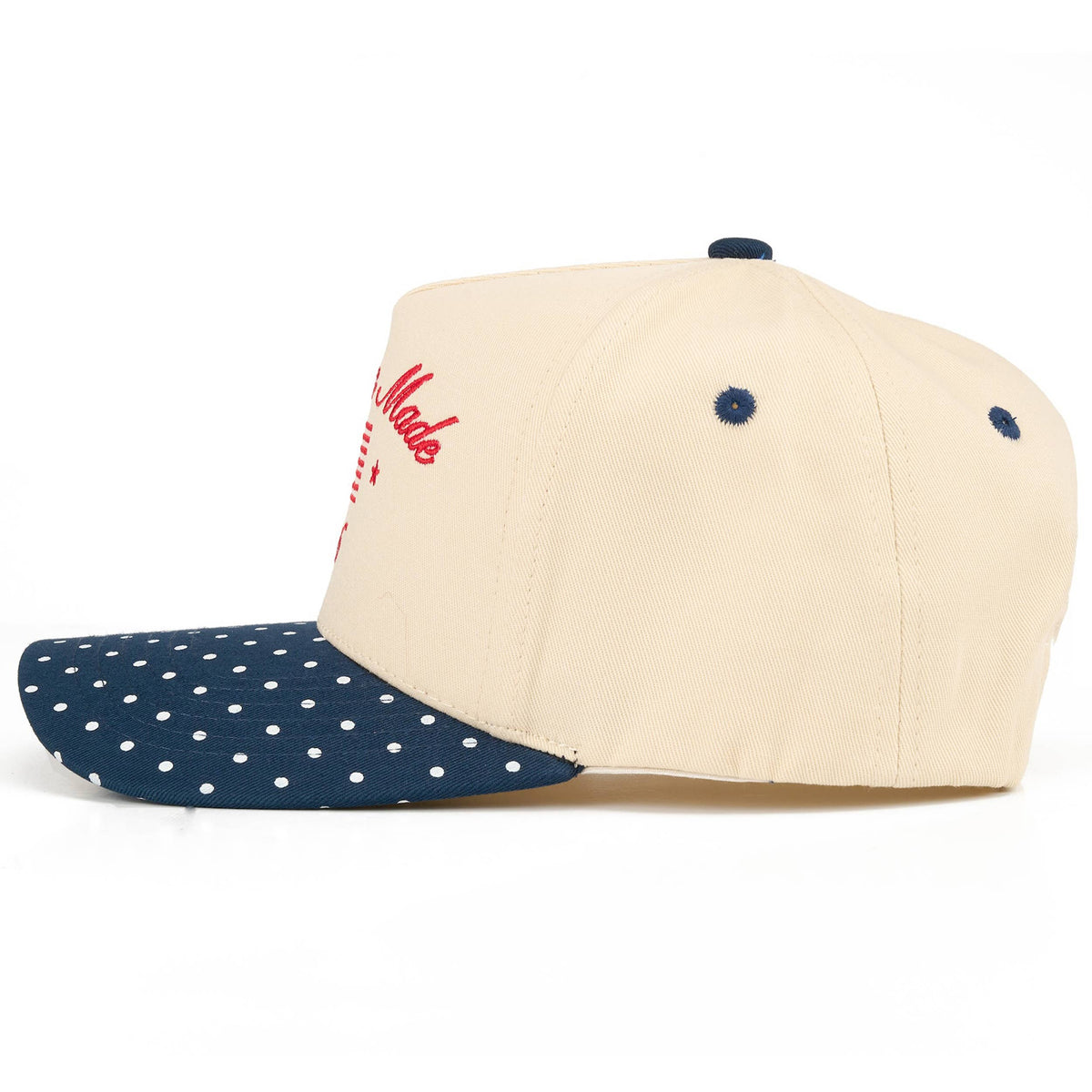 C.C AMERICAN MADE 1776 Letter on Two Tone Trucker Hat: Navy