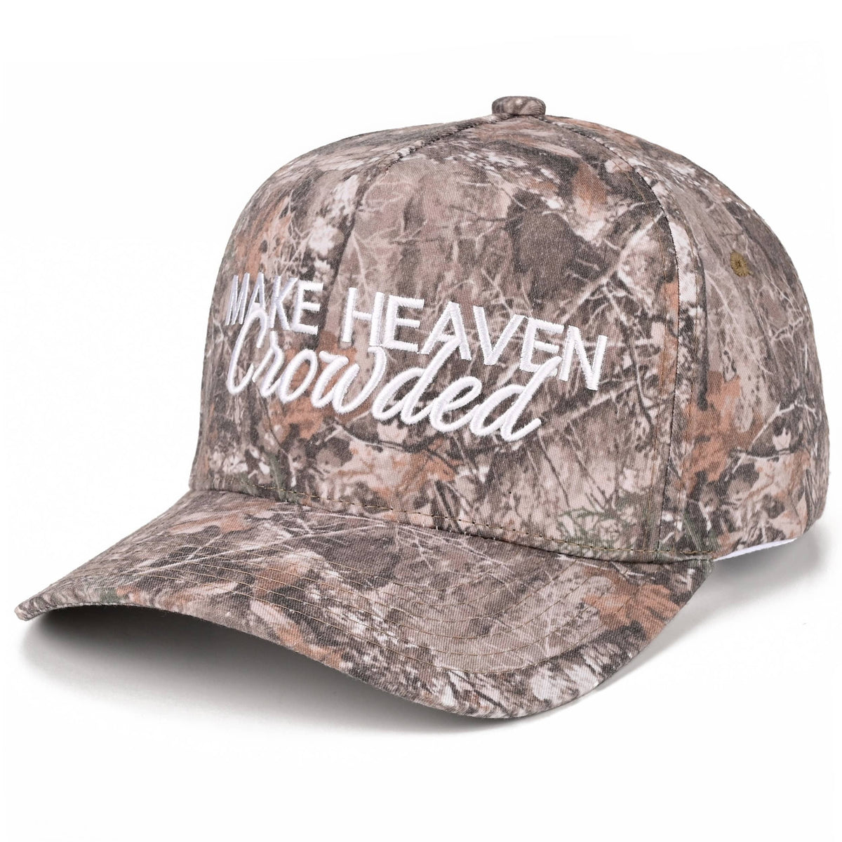 C.C MAKE HEAVEN CROWDED Letter Embroidered Trucker Hat: DKM