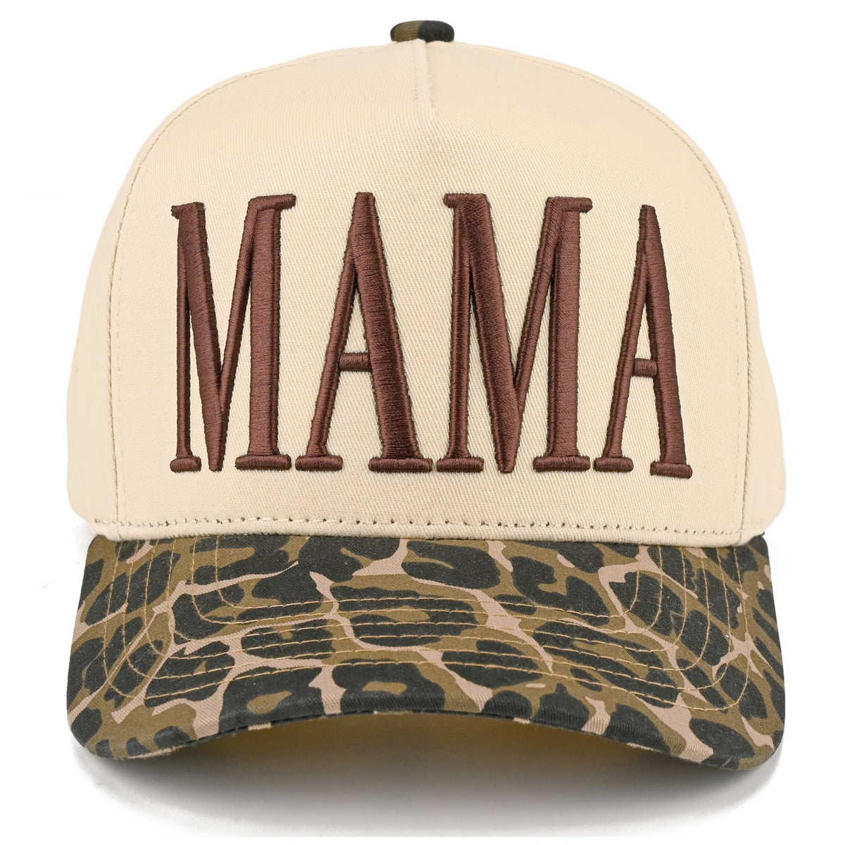 C.C MAMA Letter embroidered Snapback Trucker Hat: Navy