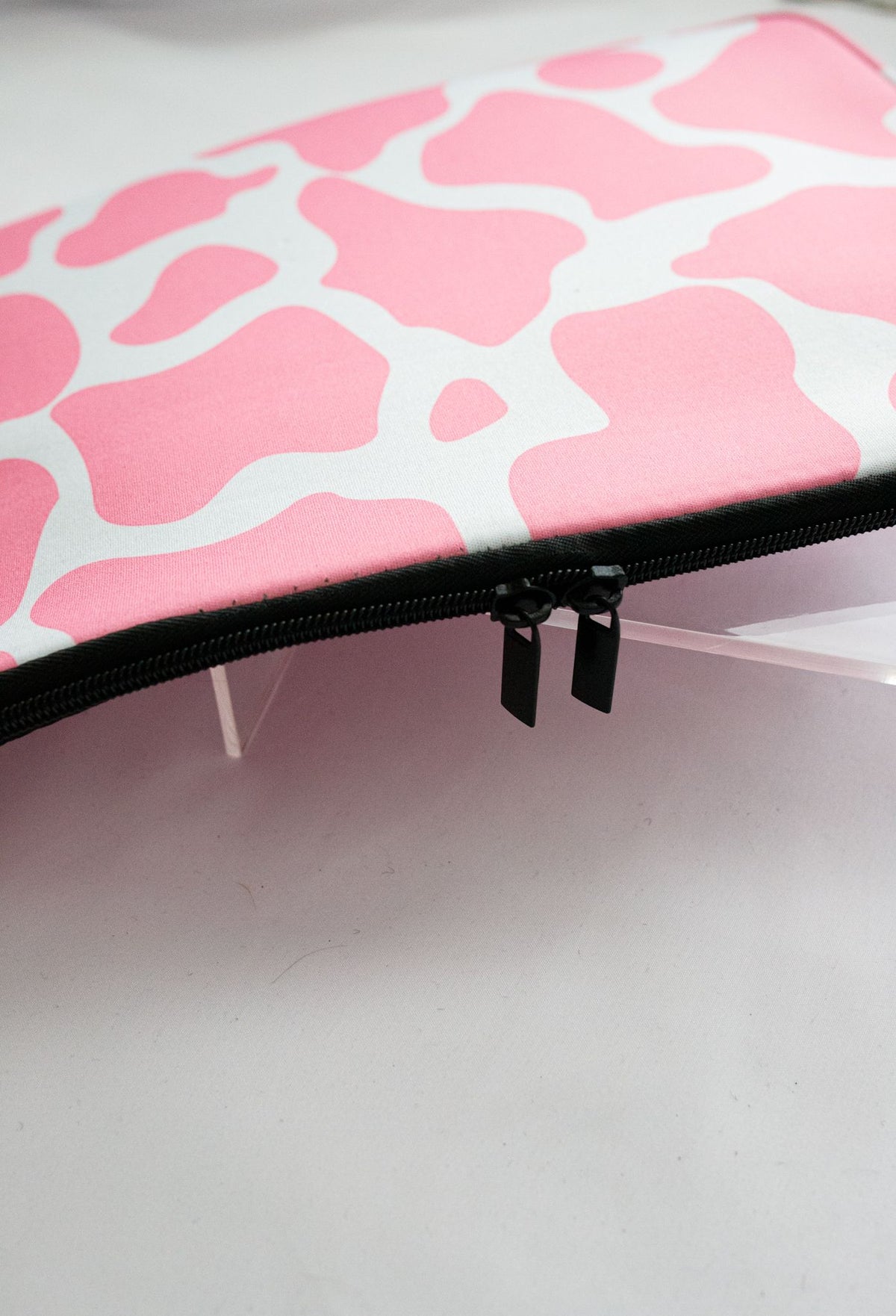 Pink Cowhide Laptop Case